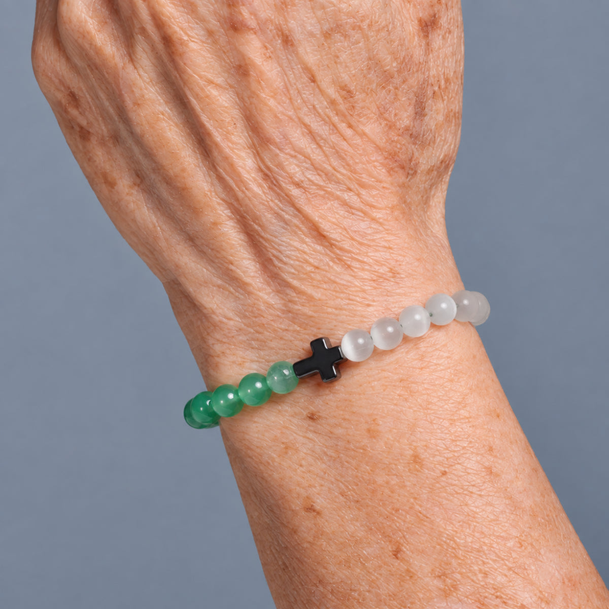 Equilíbrio, Saúde e Tranquilidade Pulseira Cristal