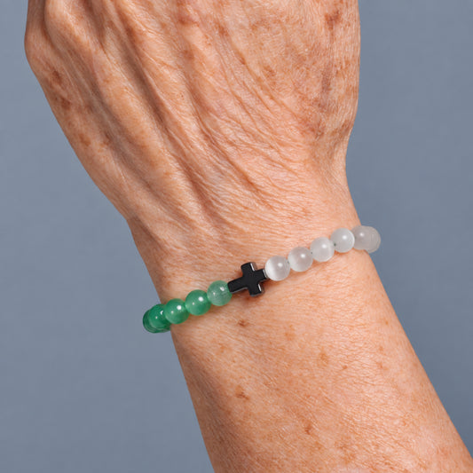 Equilíbrio, Saúde e Tranquilidade Pulseira Cristal