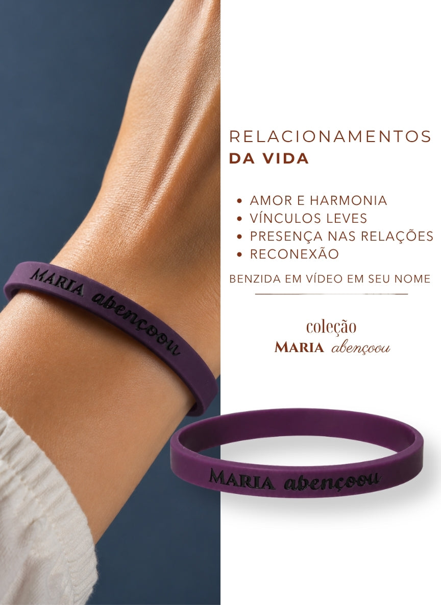 Relacionamentos Pulseira de Silicone